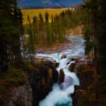 Sunwapta Falls, which is located in Jasper National Park in Alberta, Canada