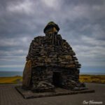 Statue of Bárður Snæfellsás, the legendary guardian spirit of the peninsula. According to folklore, he’s part man, part troll — a mysterious figure who watches over this wild and magical landscape.