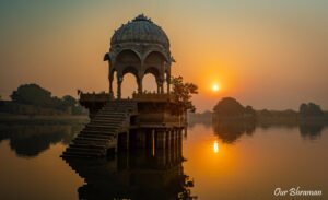 Welcome to Rajasthan Golden hour at Gadisar Lake