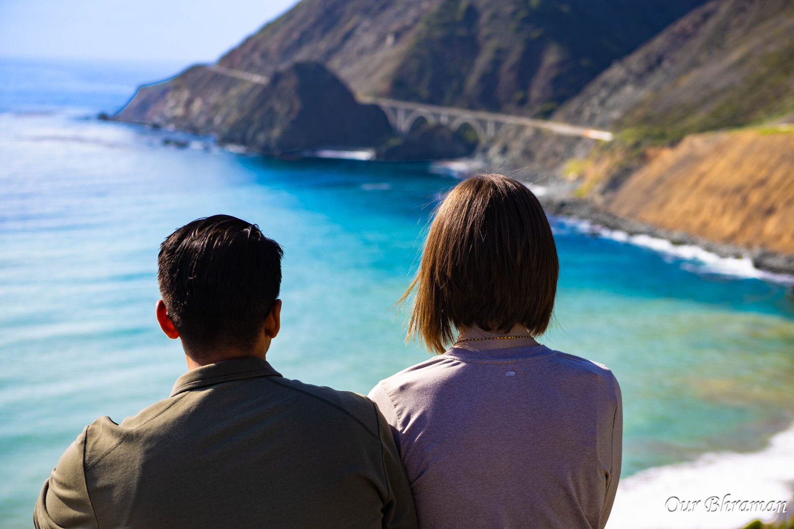 An overlook along Highway 1 through Big Sur