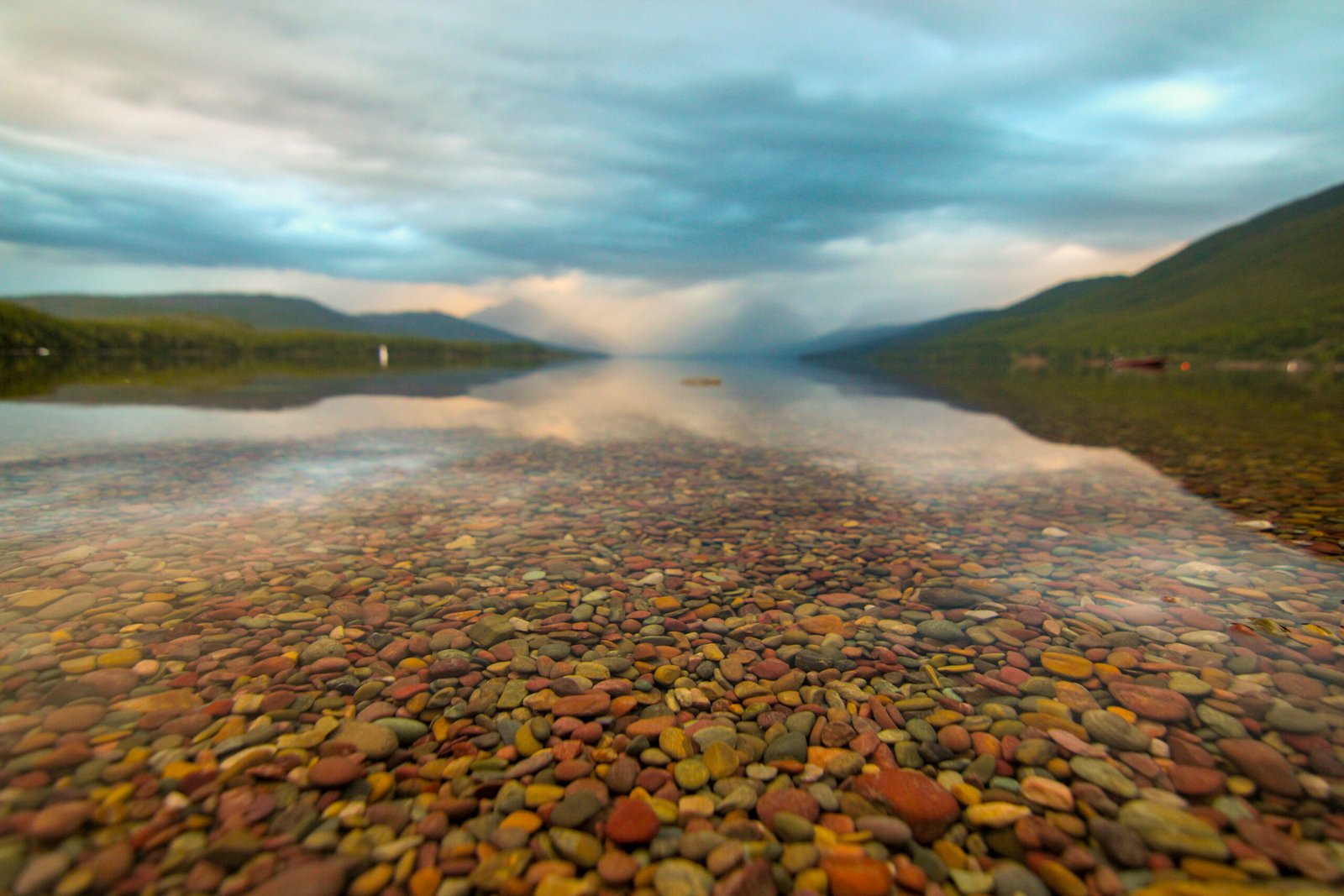 Golden hour at Lake McDonald