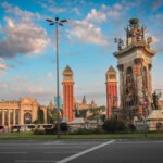 The grand traffic circle in Barcelona