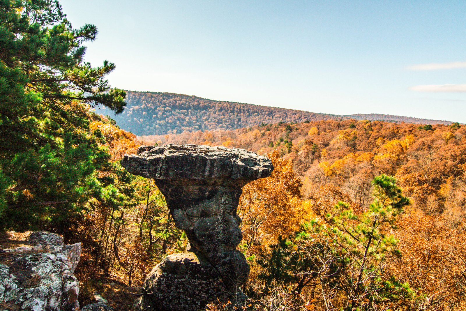 A view of pedestal rock