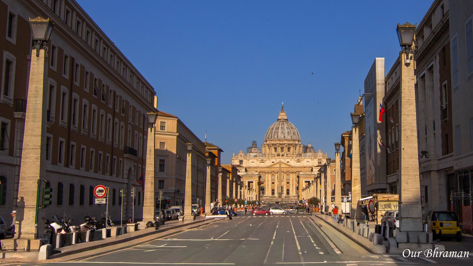 walk towards Vatican