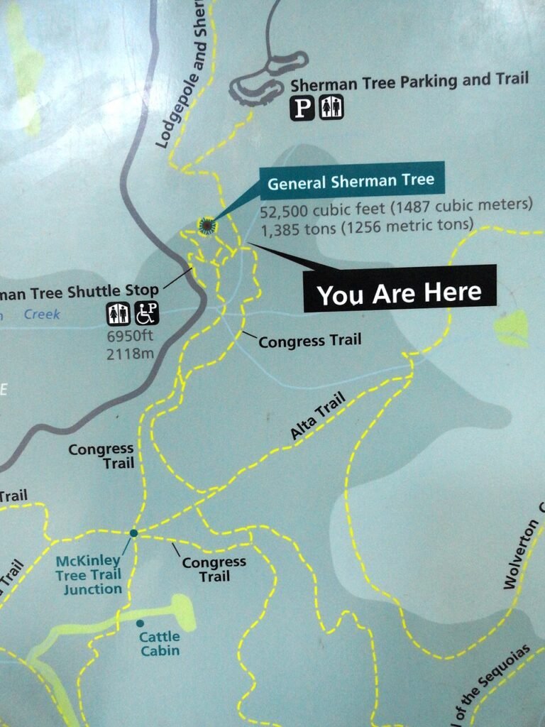 Sherman Tree and Congress Trails congress trail map, sequoia (29513749946)