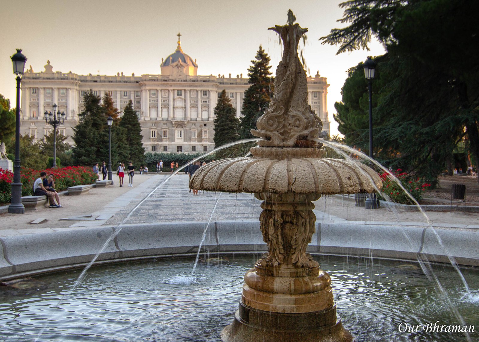 Jardines de Sabatini in Madrid,