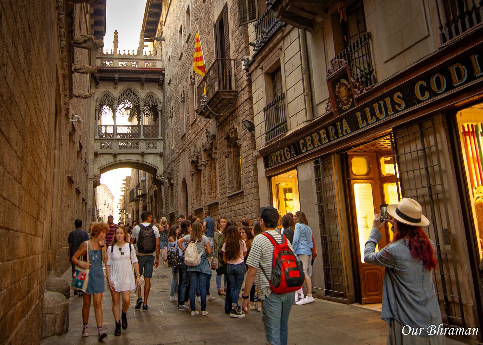 The Mysterious Bridge on Carrer del Bisbe